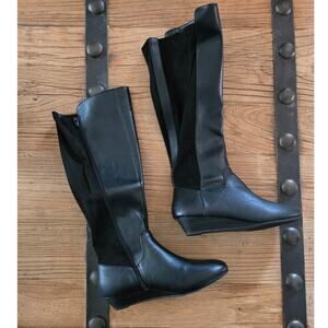 So Black Knee High Boots Alabacore sz 8, New